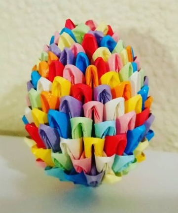 Instagram 3D Origami Egg
